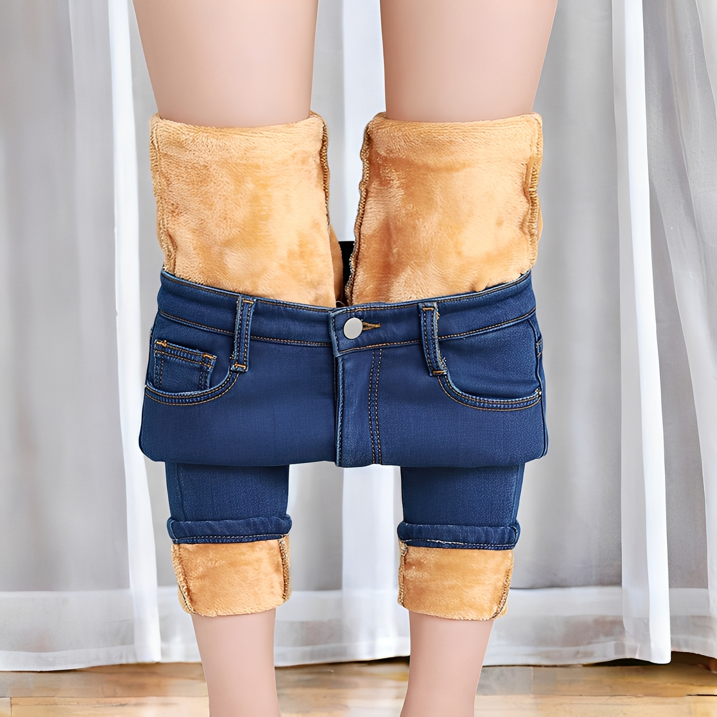 Betty - Ciepłe termoskinnyjeans dla kobiet