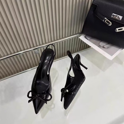 Daria - niskie buty damskie z kokardą