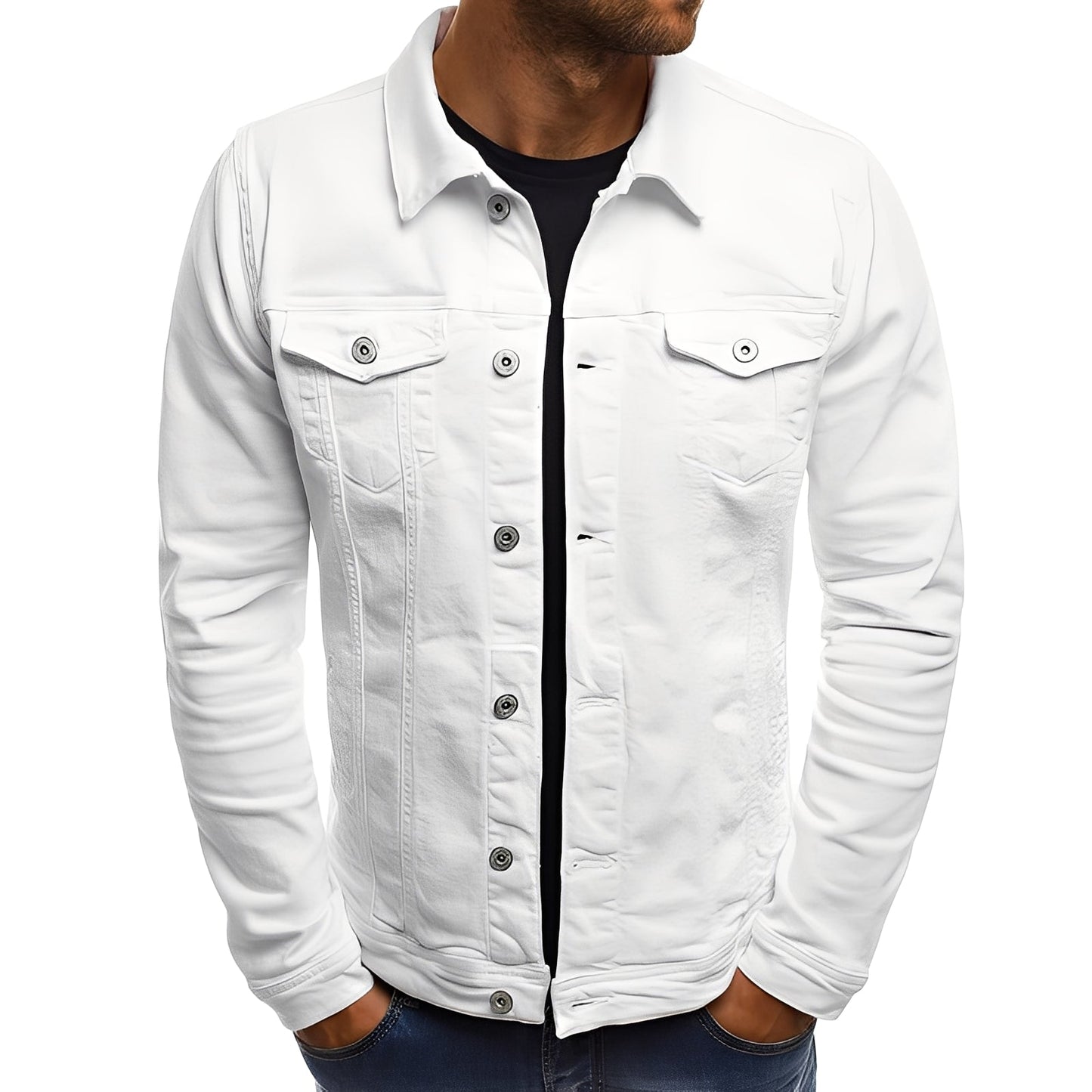 Steven - Stylowa Dżinsowa Kurtka z Kieszeniami dla Mężczyzn