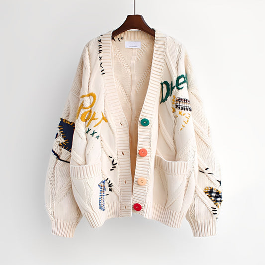 Chantelle - Stylowy haftowany sweter dla kobiet