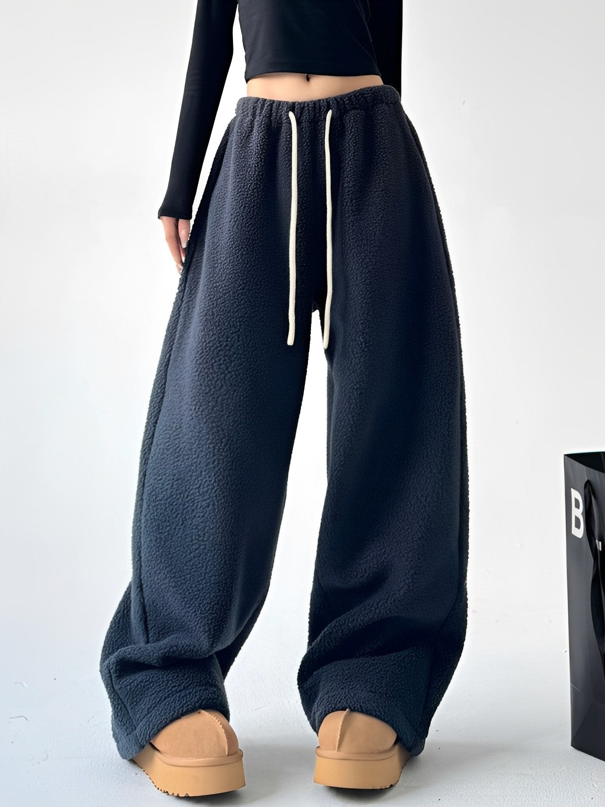 Connie - Szerokie Lounge-Fleece-Spodnie Dresowe dla Kobiet