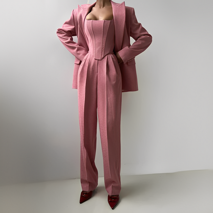 Annadine - Zestaw 3-częściowy elegancki i swobodny dla kobiet