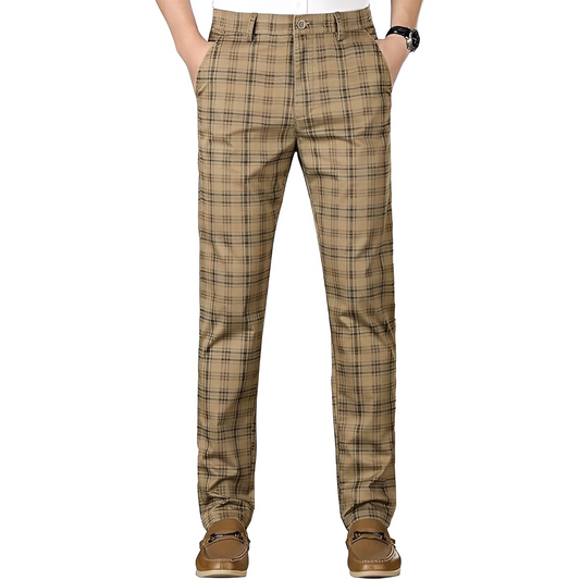 Hayavert - Modne spodnie w kratę dla mężczyzn