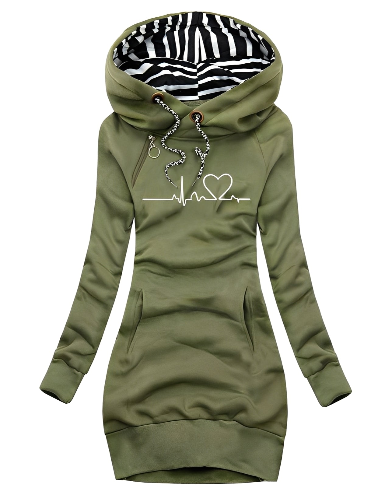 Jaidyn - Stylowa sukienka z kapturem dla kobiet