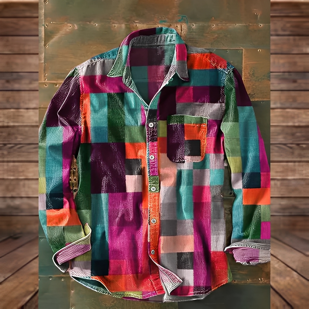 Gontran - Koszula elegancka z praktyczną kieszenią dla mężczyzn