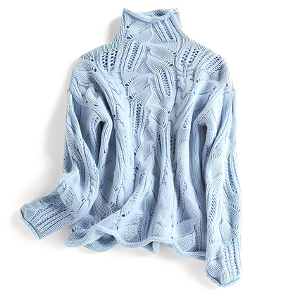 Remy - Kaszmirowy sweter z wycięciami dla kobiet