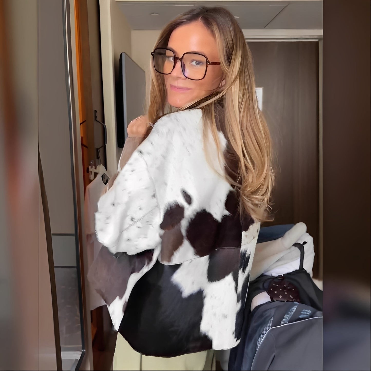 Sharmaine - Stylowa kurtka z nadrukiem dla kobiet