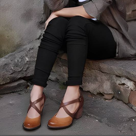 Georgina - Eleganckie i grube damskie buty