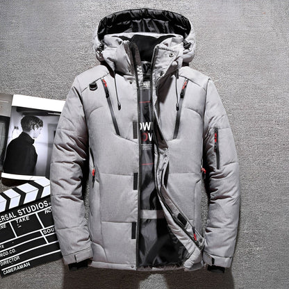 Damian - Nowoczesna kurtka z kapturem z wieloma kieszeniami dla mężczyzn