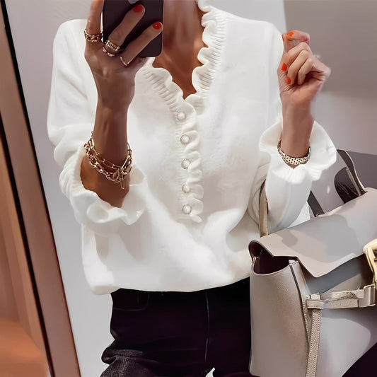 Isabella - Elegancki sweter z guzikami dla kobiet