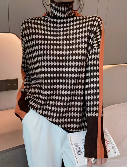 Bryony - Stylowy sweterek z golfem dla kobiet