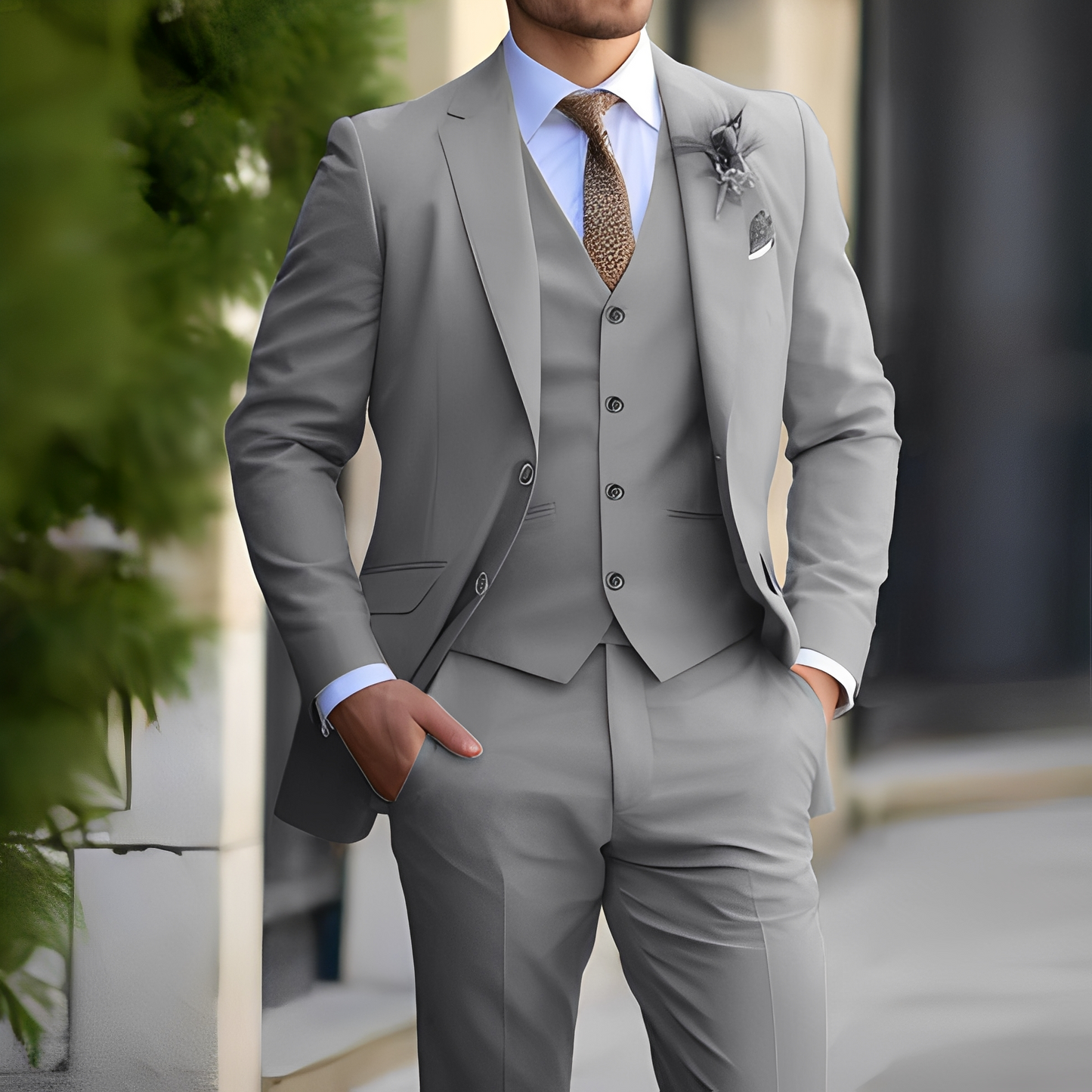 Edvin - Garnitur dwuczęściowy formalny dla mężczyzn