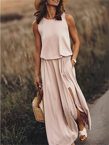 Edna - Boho modalna sukienka maxi w eleganckim stylu