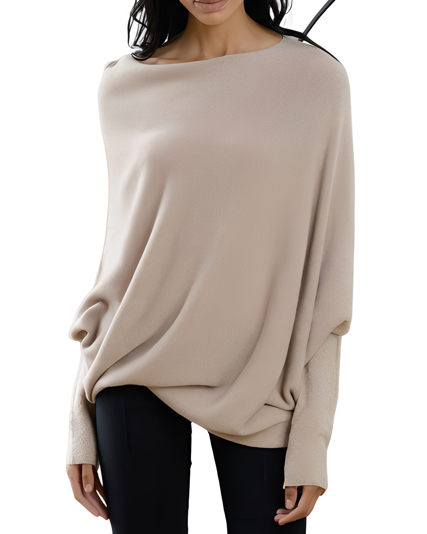 Gabrielle - Modny Off-Shoulder Sweter dla Kobiet