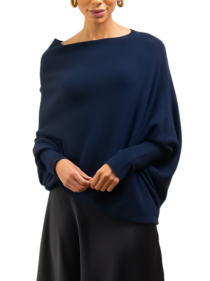 Gabrielle - Modny Off-Shoulder Sweter dla Kobiet