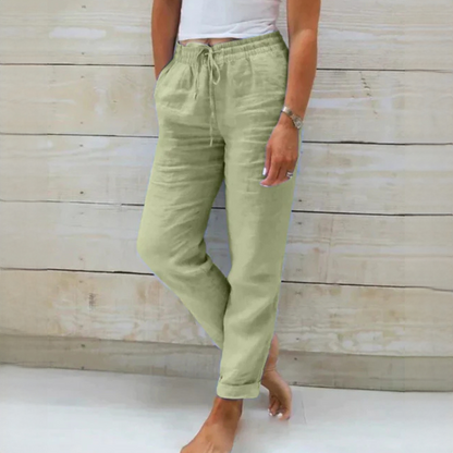 Dyan - Eleganckie spodnie z sznurkiem dla kobiet