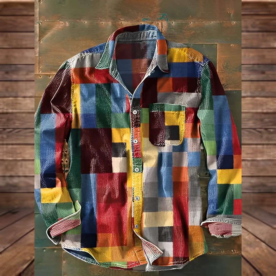 Gontran - Koszula elegancka z praktyczną kieszenią dla mężczyzn