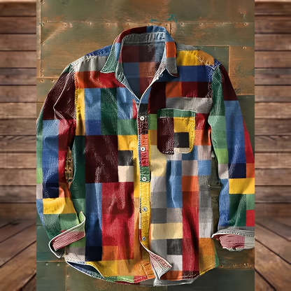 Gontran - Koszula elegancka z praktyczną kieszenią dla mężczyzn