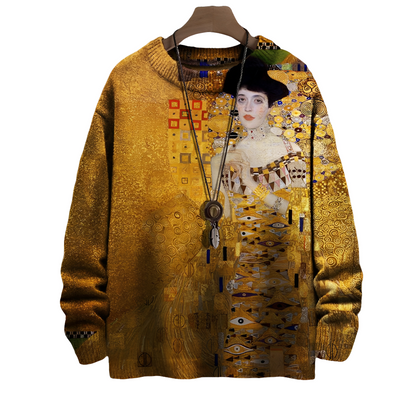 Eugene - Stylowy pasiasty sweter z wełny dla mężczyzn