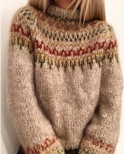 Macey - Grubo dziany sweterek dla kobiet