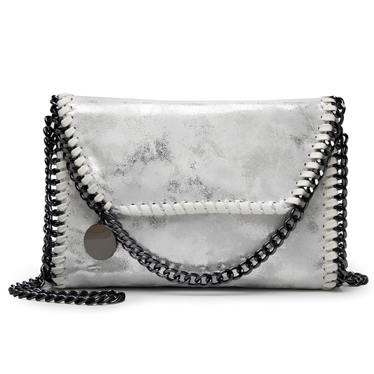 Charlotte - Elegancka skórzana torebka na ramię z łańcuchem dla kobiet