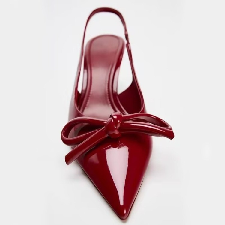 Daria - niskie buty damskie z kokardą