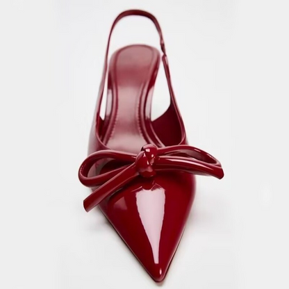 Daria - niskie buty damskie z kokardą