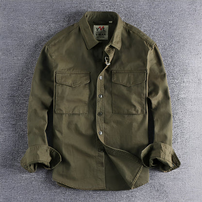 Aamiro - Koszula casual z długimi rękawami dla mężczyzn