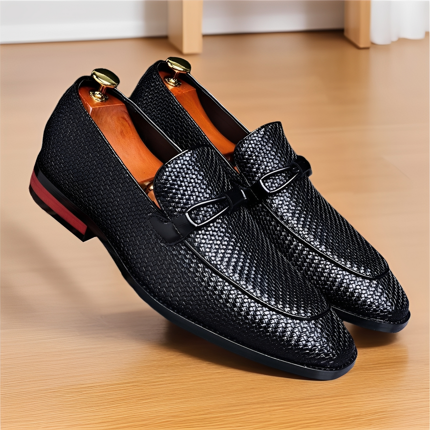 Phillip - Eleganckie biznesowe oxford-slipper dla mężczyzn