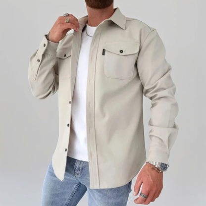 Eufed - Męska koszula casual z długimi rękawami