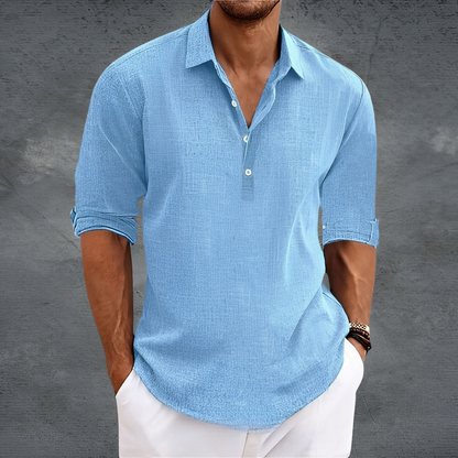 Nathanaël - Klasyczna koszula z długimi rękawami dla mężczyzn