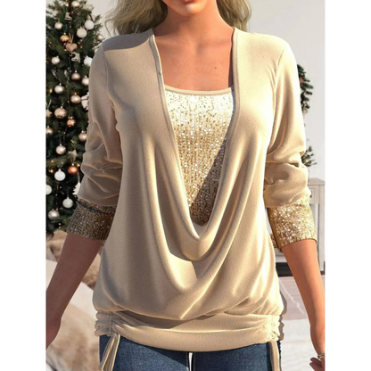 Marlee - Elegancki top damski z cekinami