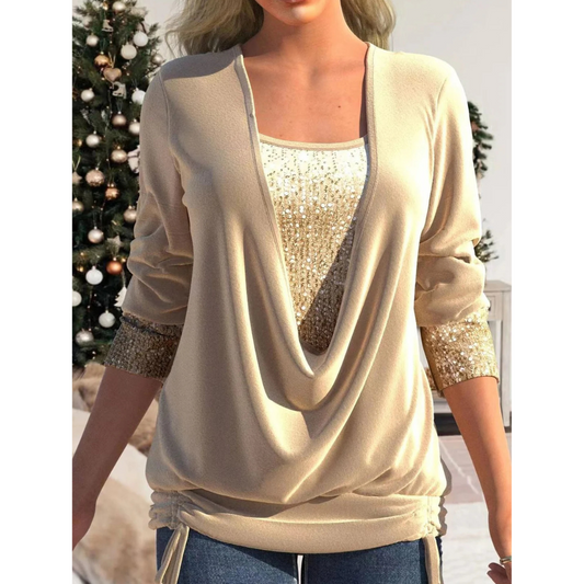 Marlee - Elegancki top damski z cekinami