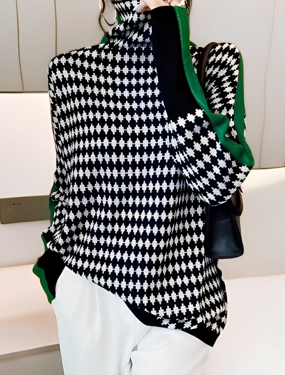 Bryony - Stylowy sweterek z golfem dla kobiet