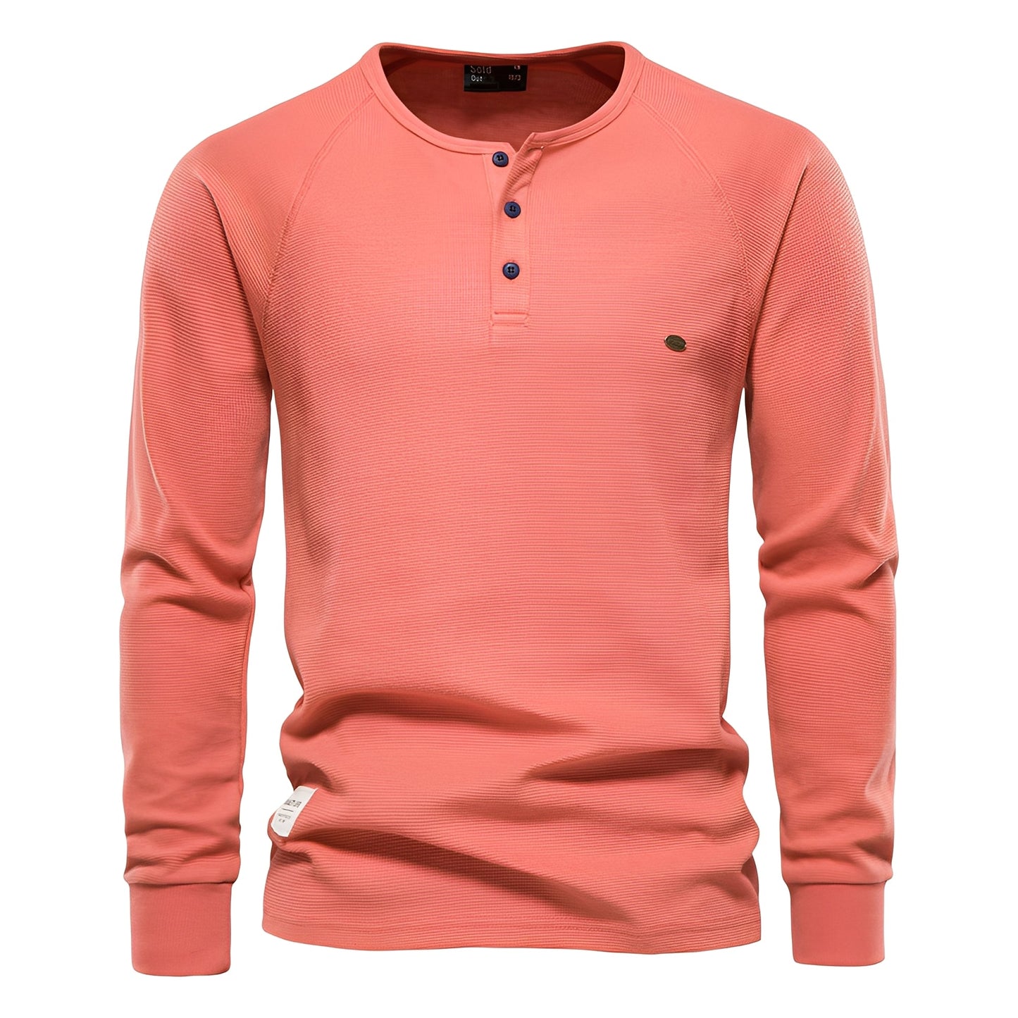 Joachim - Koszula z długim rękawem z tkaniny waflowej dla mężczyzn