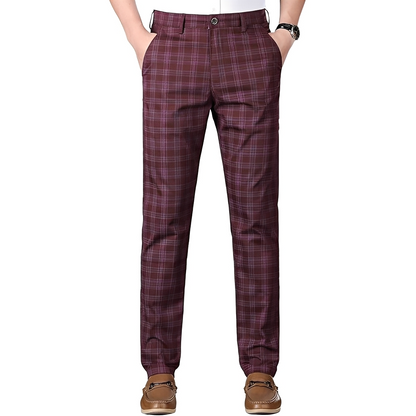 Hayavert - Modne spodnie w kratę dla mężczyzn