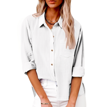 Alphonsen - Koszula luźna i swobodna dla kobiet