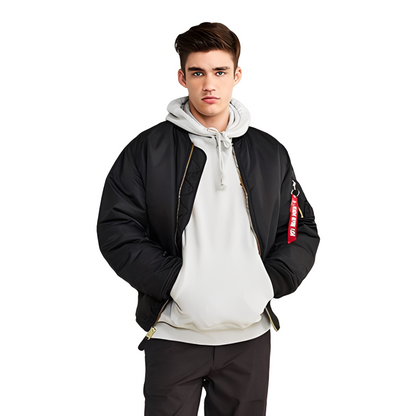 Norbert - Retro-kurtka bomberka z ociepleniem dla mężczyzn