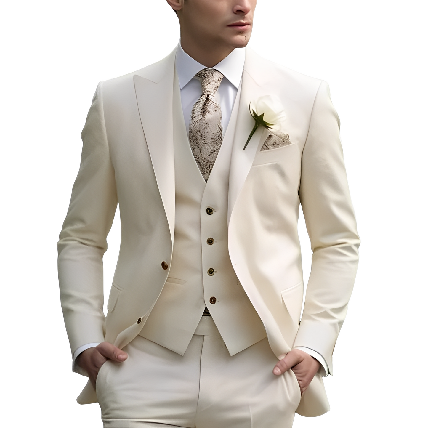 Austin - Elegancki 3-częściowy garnitur dla mężczyzn