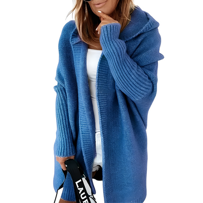 Maryellen - Dzianinowy sweter z kapturem dla kobiet