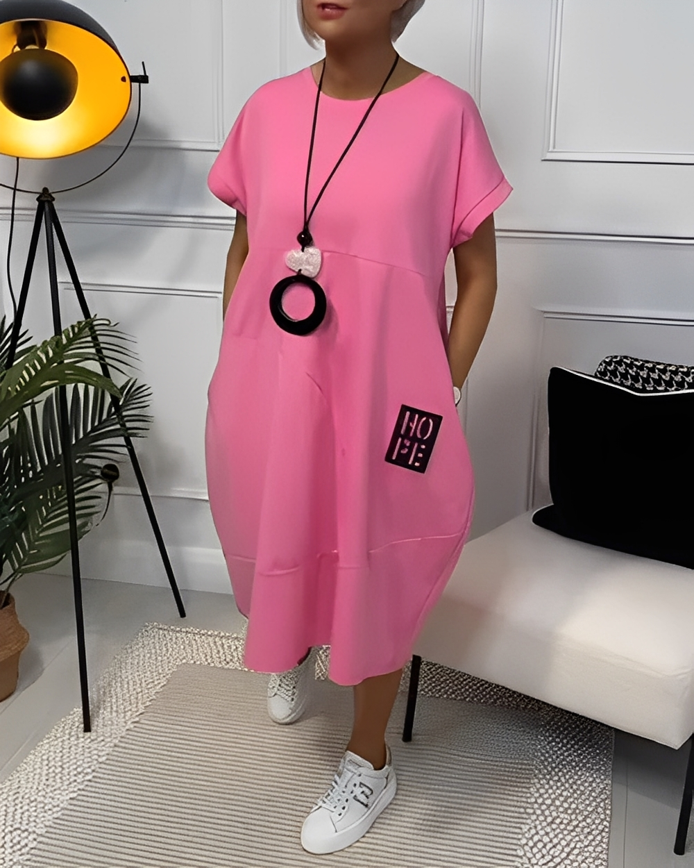 Estelle - Prosta luźna sukienka dla kobiet