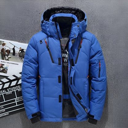 Damian - Nowoczesna kurtka z kapturem z wieloma kieszeniami dla mężczyzn