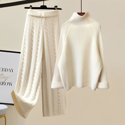 Lucie - Stylowy 3-częściowy zestaw dzianinowy dla kobiet