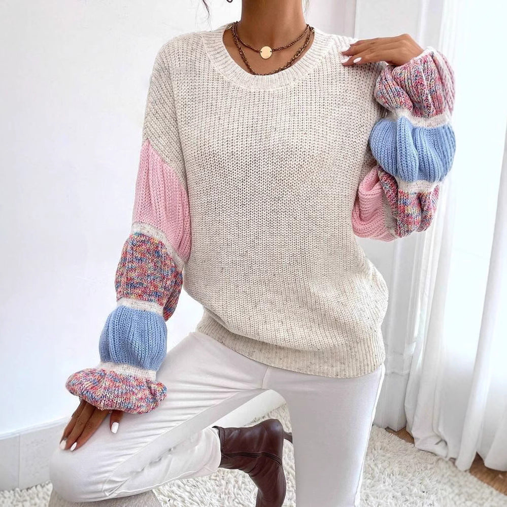 Griselda - Kolorowy, luźny sweter dla kobiet