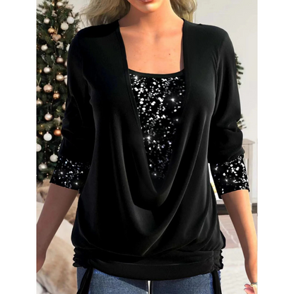 Marlee - Elegancki top damski z cekinami