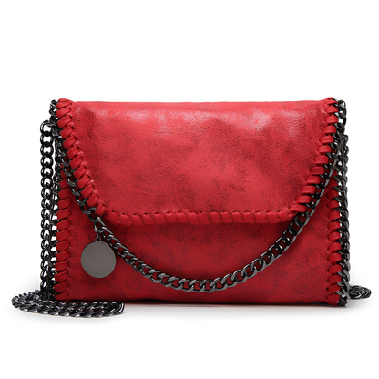 Charlotte - Elegancka skórzana torebka na ramię z łańcuchem dla kobiet
