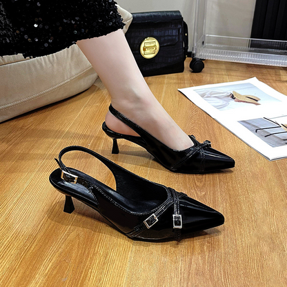 Angelle - modne buty damskie z elegancką klamrą