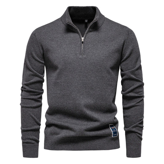 Caelum - Caual Slim-Fit-Sweter dla mężczyzn
