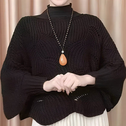 Celestine - Termosweter z szerokimi rękawami dla kobiet