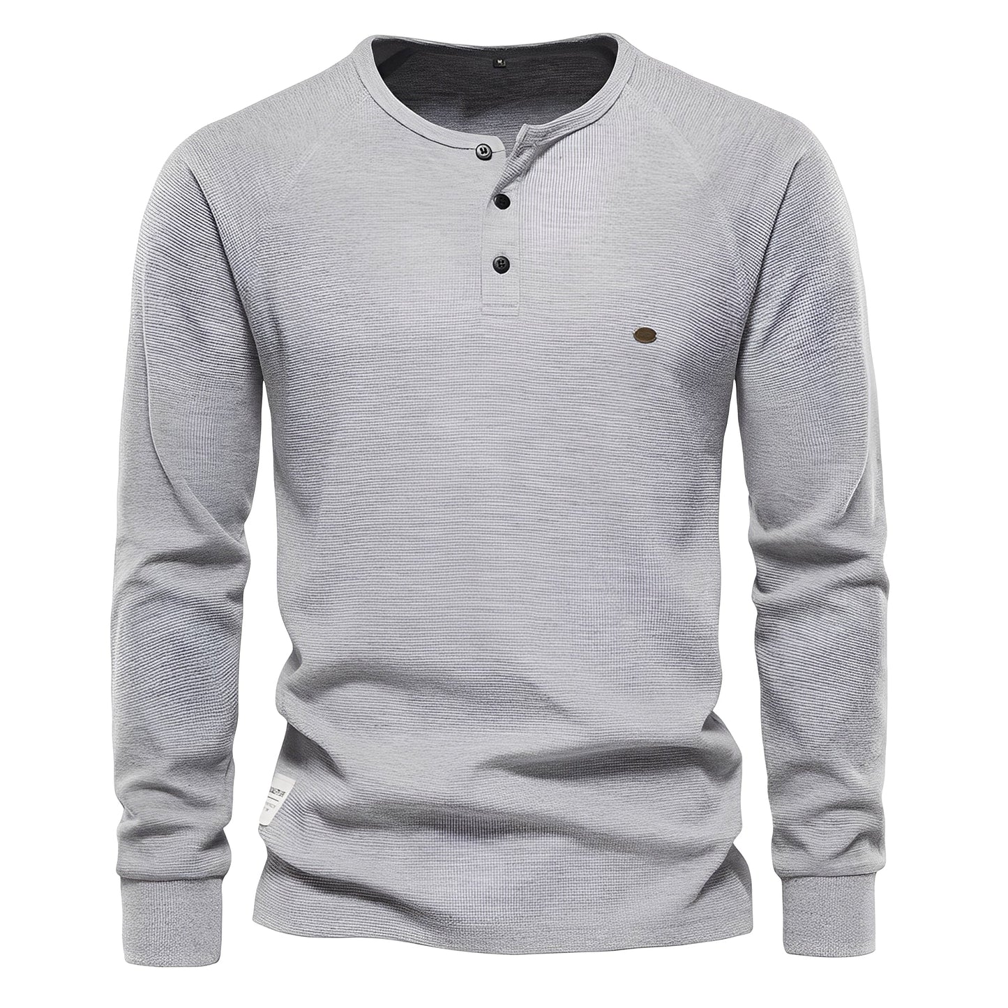 Joachim - Koszula z długim rękawem z tkaniny waflowej dla mężczyzn